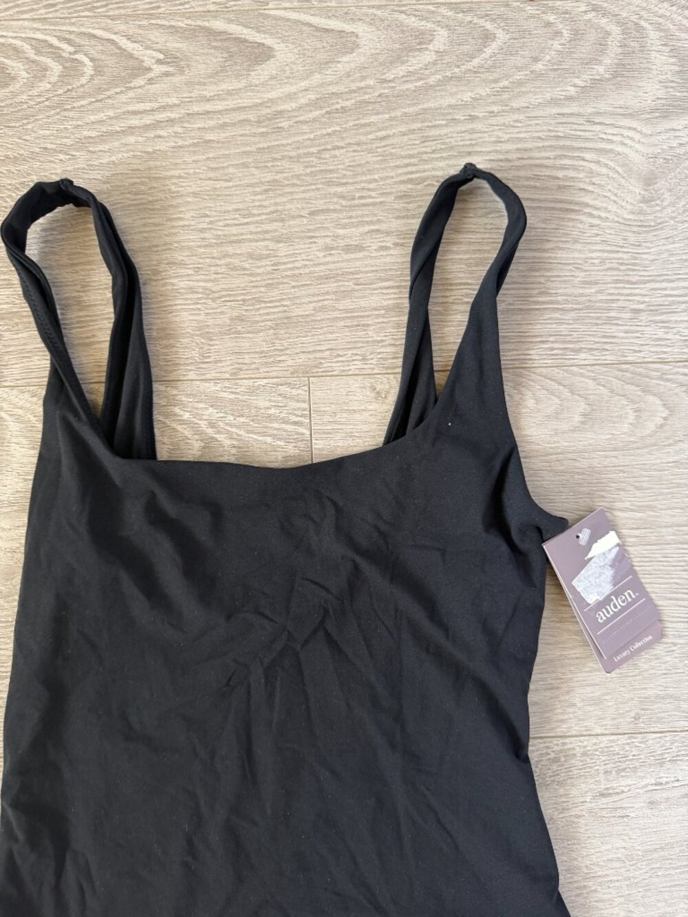 Auden Black One-Piece Bodysuit/Swimsuit Size S NWT - Picture 2 of 7